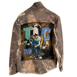 TLC ONE OF A KIND upcycled flannel shacket jacket creation